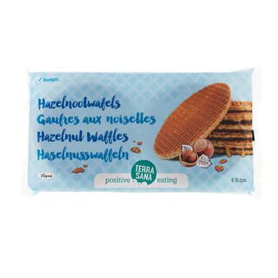 Hazelnootwafels van TerraSana, 12x 175 gr